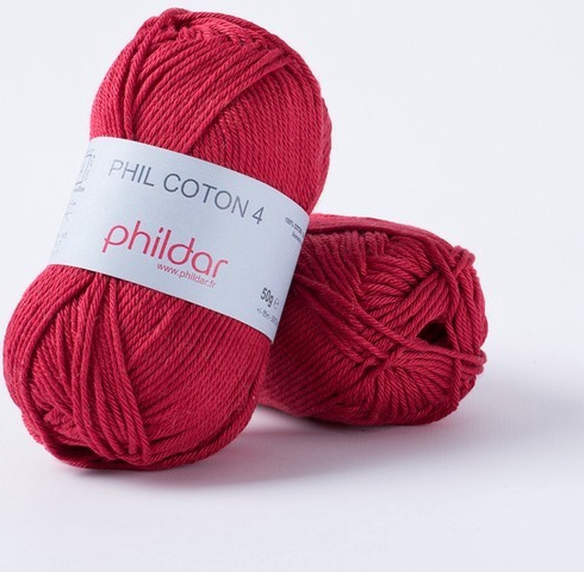 Phildar Phil Coton 4 griotte Pack 10 X 50 gram