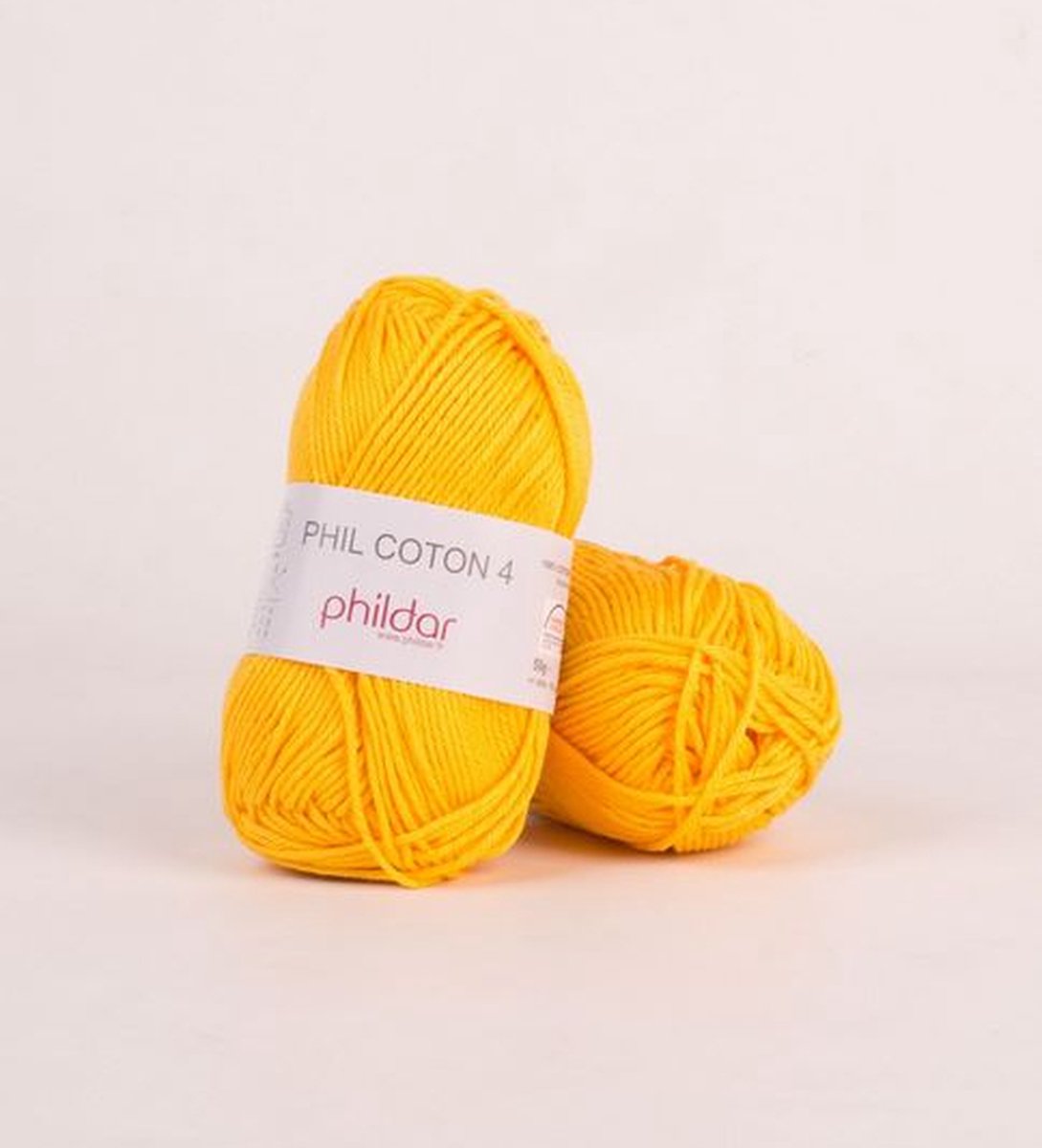 Phildar Phil Coton 4 jaune dor Pack 10 X 50 gram