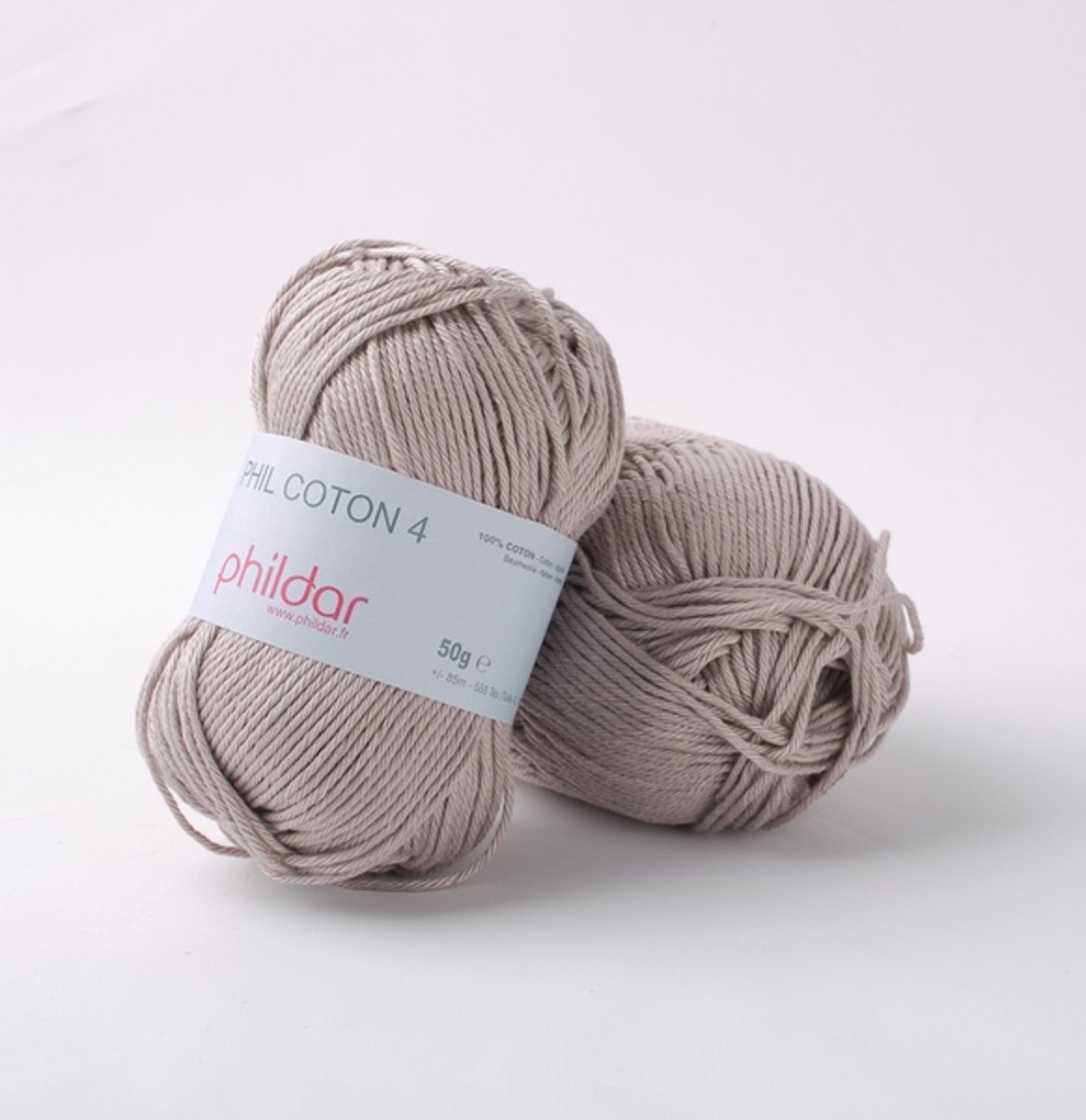 Phildar Phil Coton 4 taupe 10 x 50 gram