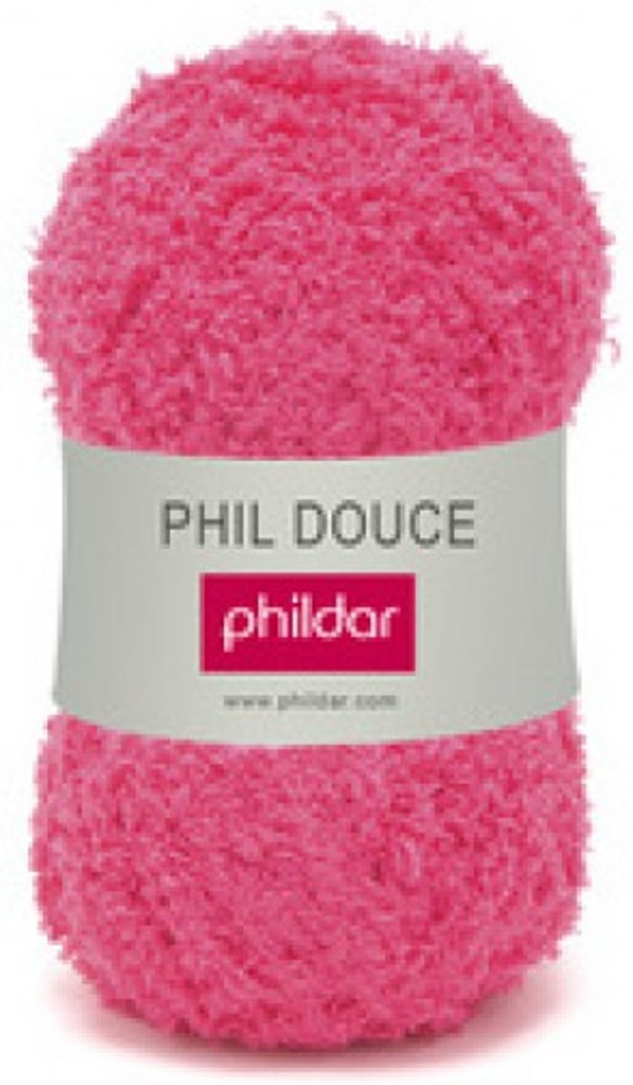 Phildar Phil Douce 0018 FUCHSIA. PAK MET 6 BOLLEN a 50 GRAM. KL.NUM. 307.