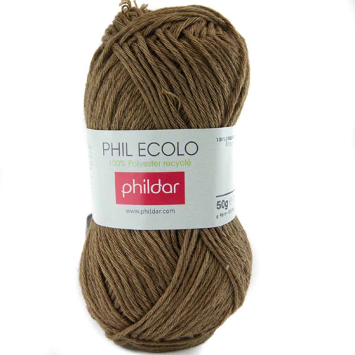 Phildar Phil Ecolo bruin - Bronze 07. PAK MET 9 BOLLEN a 50 GRAM. KL.NUM. 101.