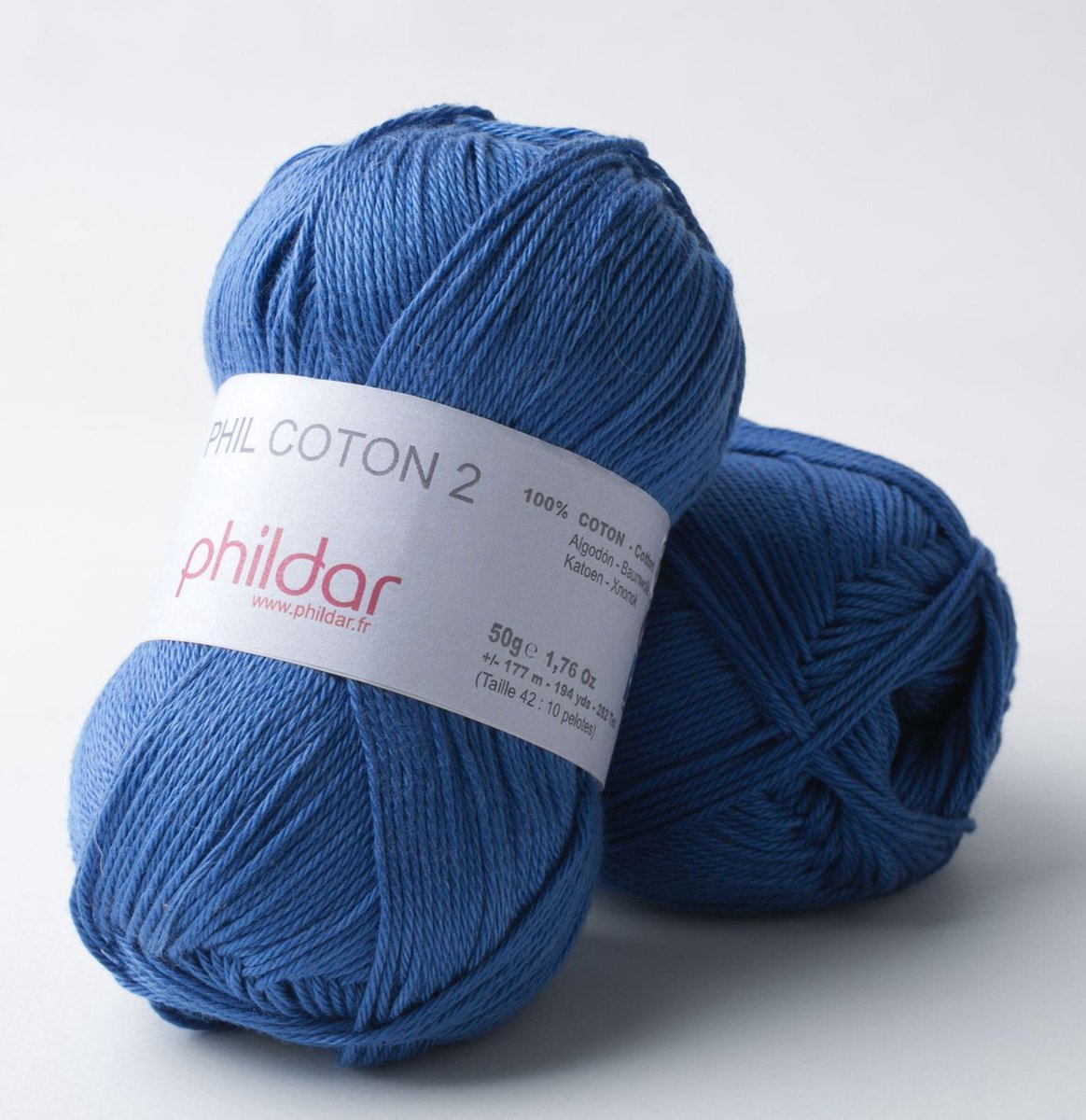 Phildar Phil Phil Coton 2 outremer Pack 10 x 50 gram