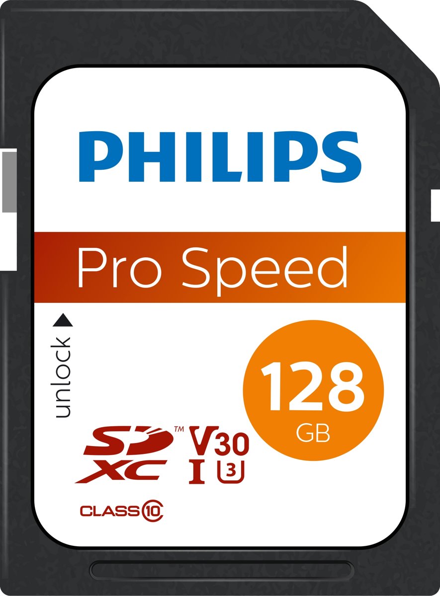 Philips FM12SD65B - SDXC kaart 128GB - Class 10 - UHS-I U3