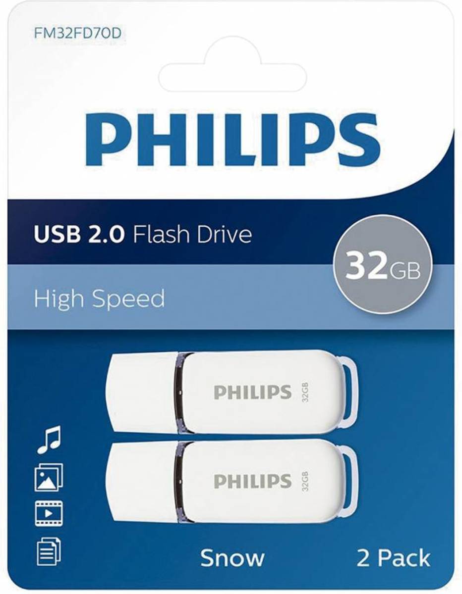 Philips Snow Edition USB-stick 32 GB - Duopack