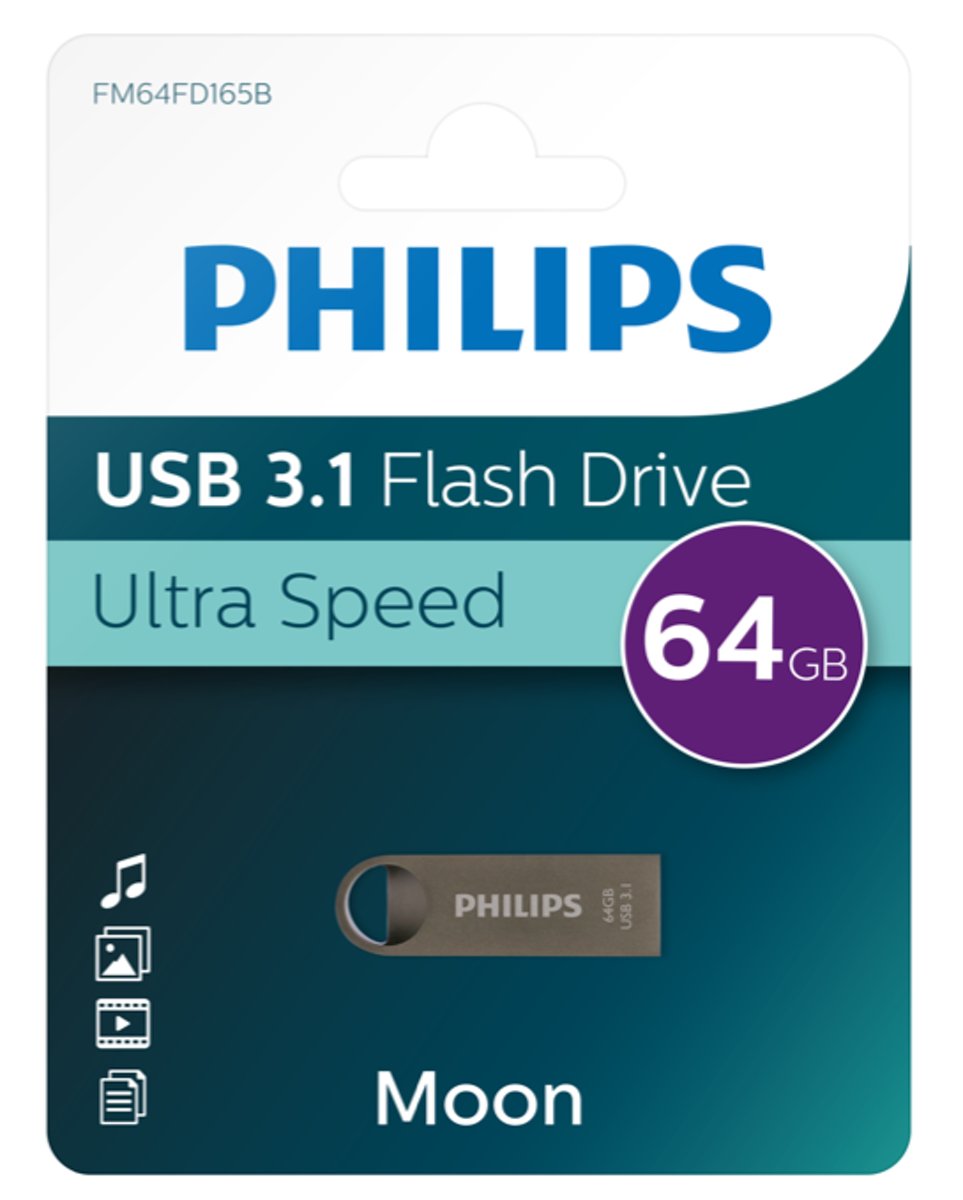 Philips USB flash drive Moon Edition 64GB, USB3.1