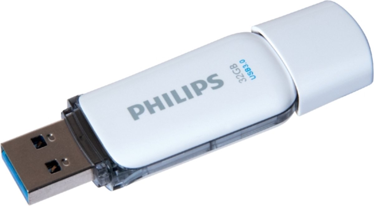 Usb-stick philips snow key type 32gb 3.0 grijs