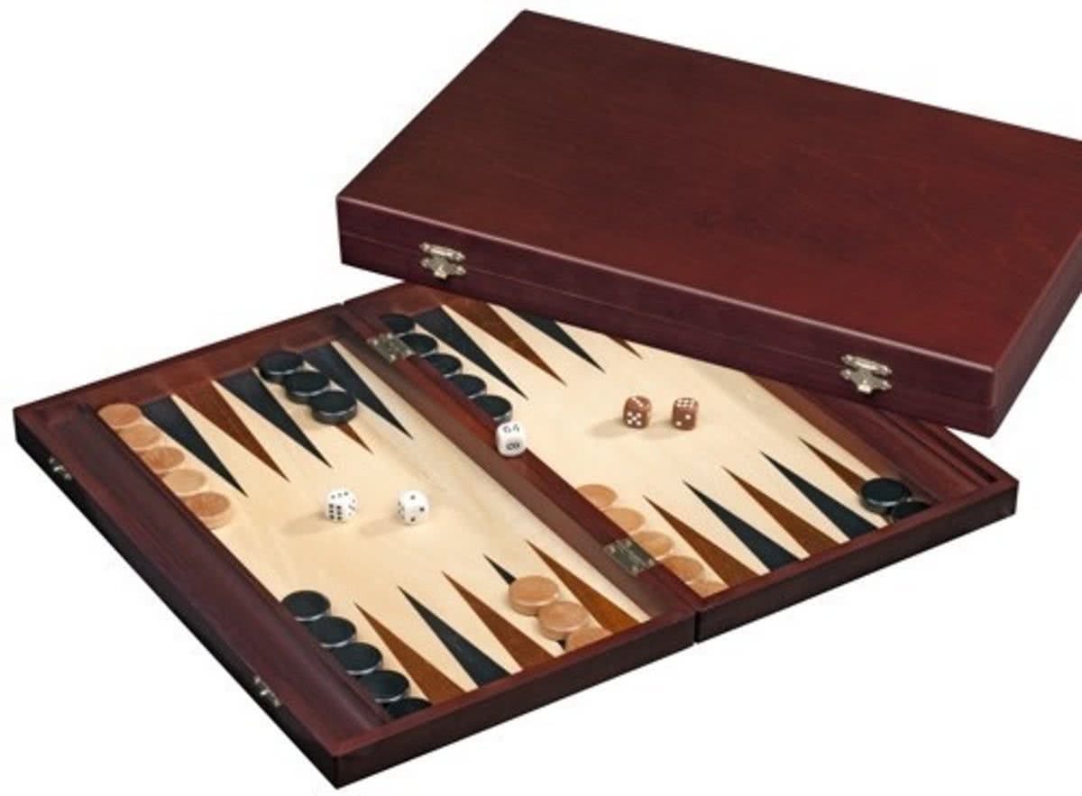   Backgammon Tilos large - MDF casette - 41 x 24 x 5 cm