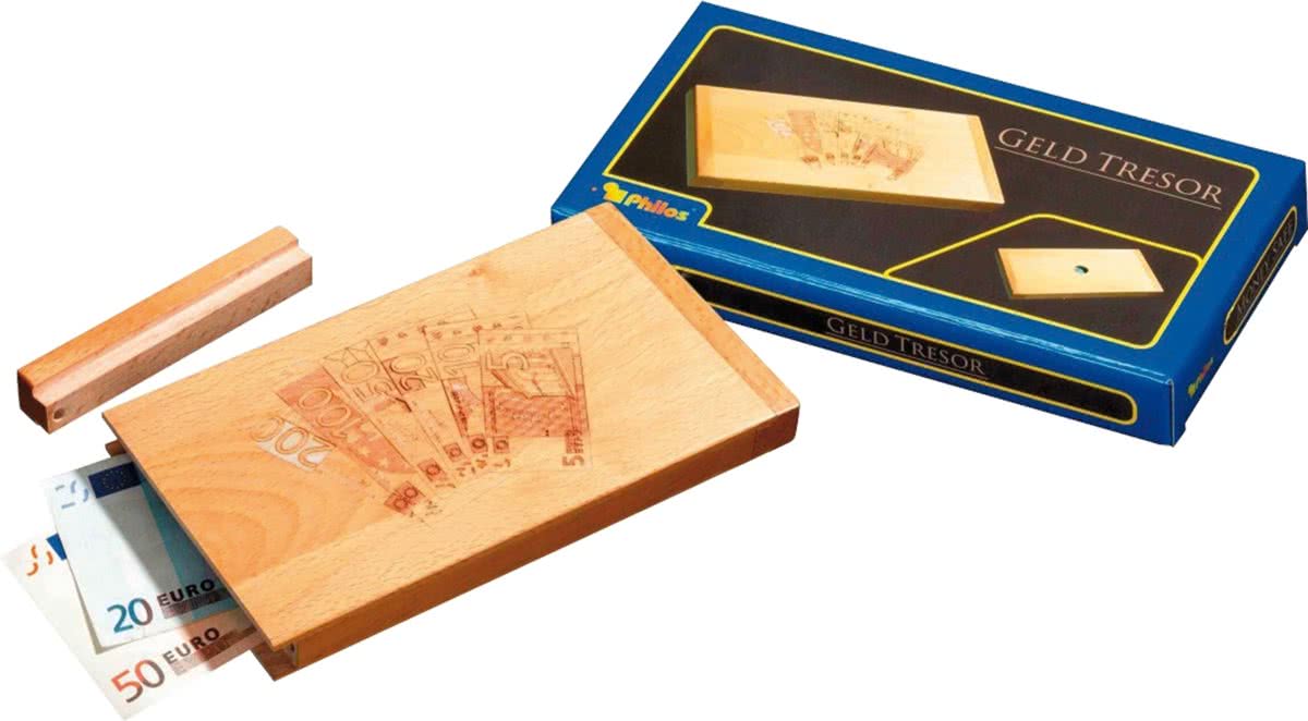   Money Treasure box - puzzel kluis - kado idee