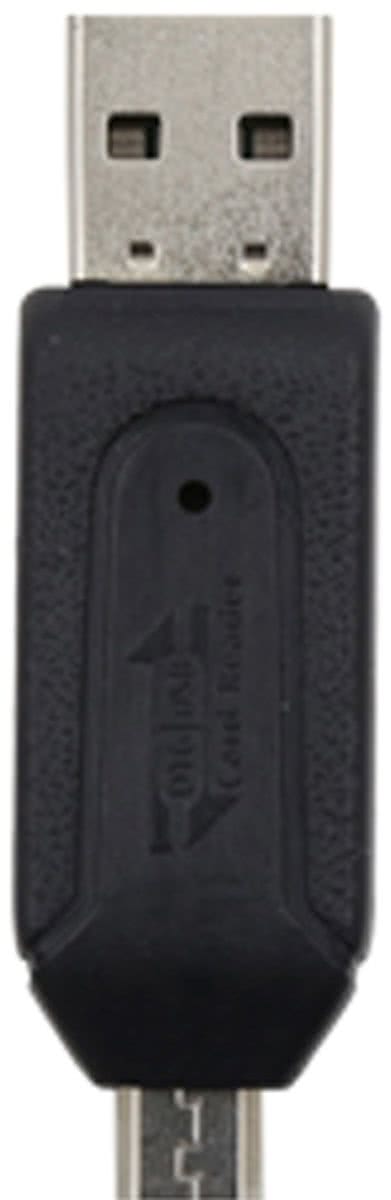 Phoco Kaartlezer (micro) SD met (micro) USB zwart