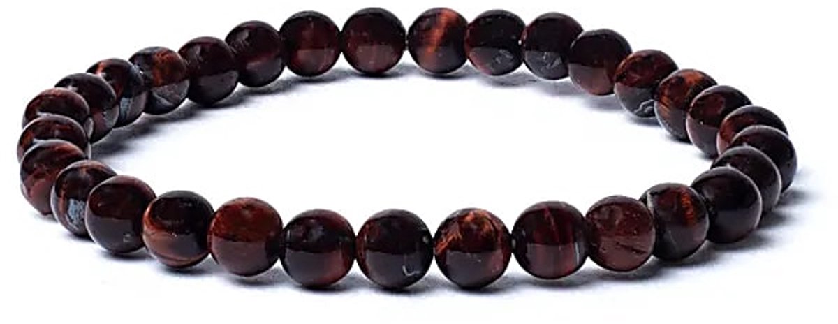 Armband rode tijgeroog AA kwaliteit elastisch