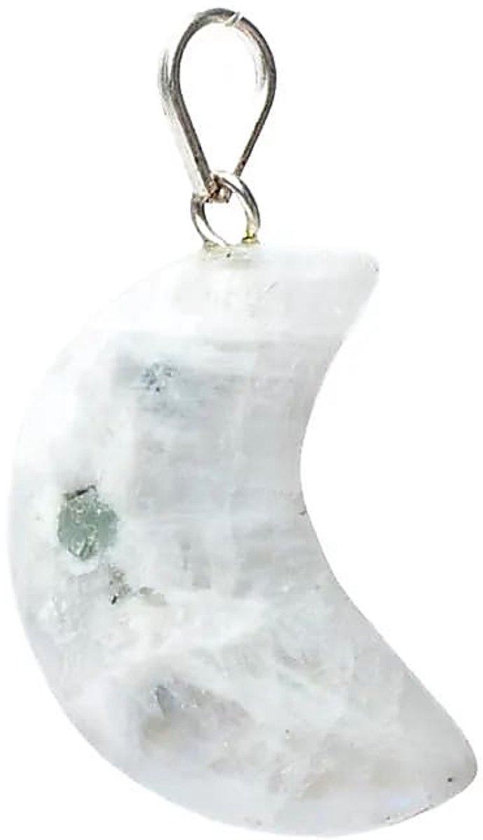 Maansteen edelsteenhanger maanvorm