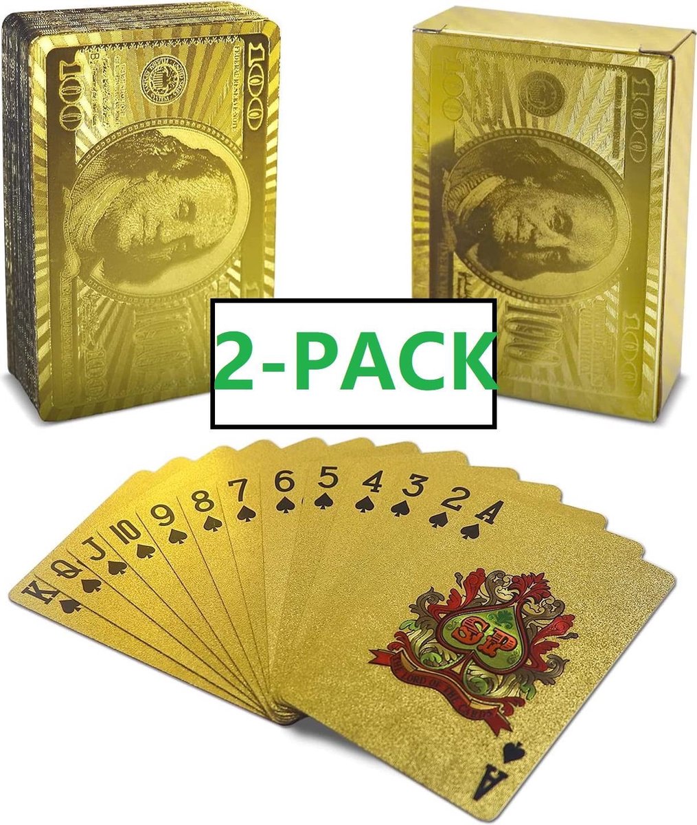 Speelkaarten 2 Decks / Stokken – Spelkaarten – Kaarten voor Klaverjassen, Toepen, Pokeren Black Jack en meer kaartspellen