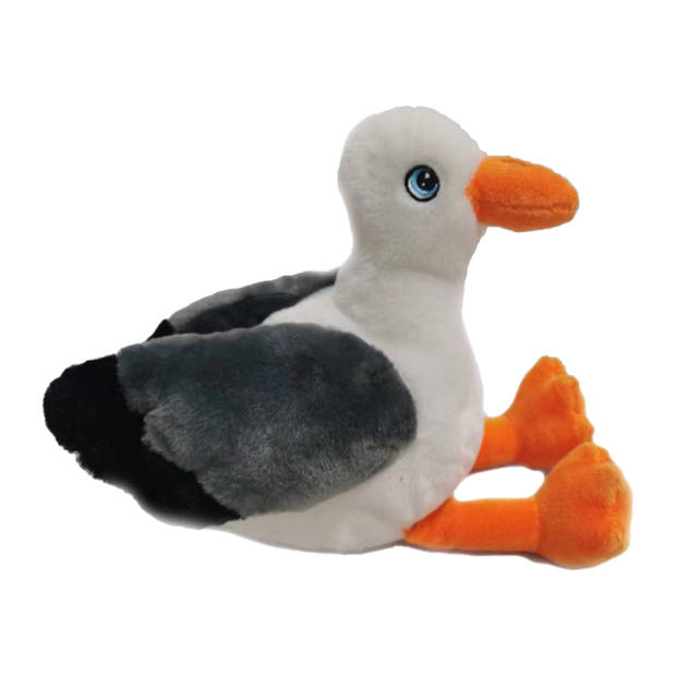   Toys Knuffeldier Meeuw - zachte pluche stof - premium kwaliteit knuffels - Vogels - 19 cm - Vogel knuffels