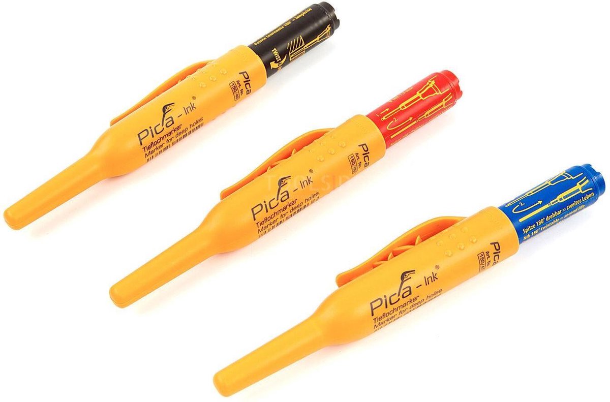 Pica 150/46 Markeerstift Diepe Gaten Basic Zwart