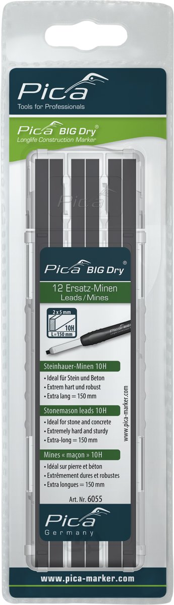 Pica 6055 BIG DRY Navulling - 10H - 12 stuks