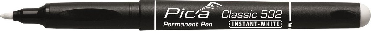 Pica Classic 532/52 Permanent Pen - 1-2mm - Wit