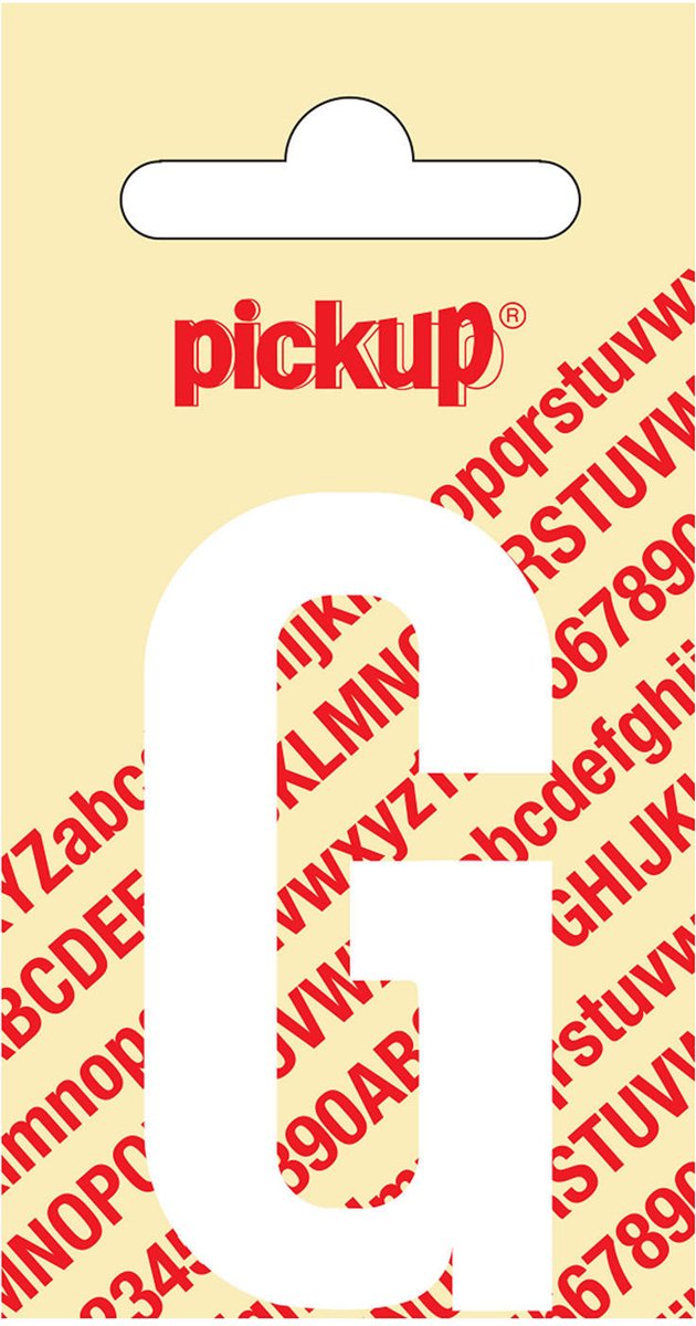 Pickup Plakletter Nobel Wit 120mm 