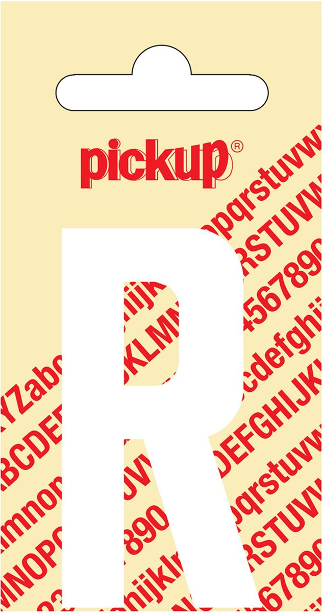 Pickup Plakletter Nobel Wit 120mm 