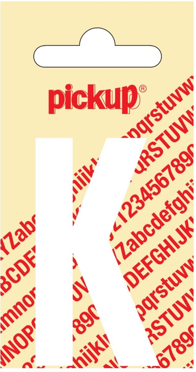 Pickup Plakletter Nobel Wit 150mm 