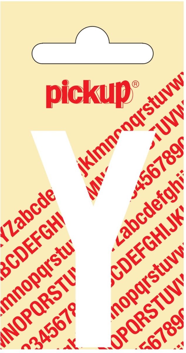 Pickup Plakletter Nobel Wit 150mm 