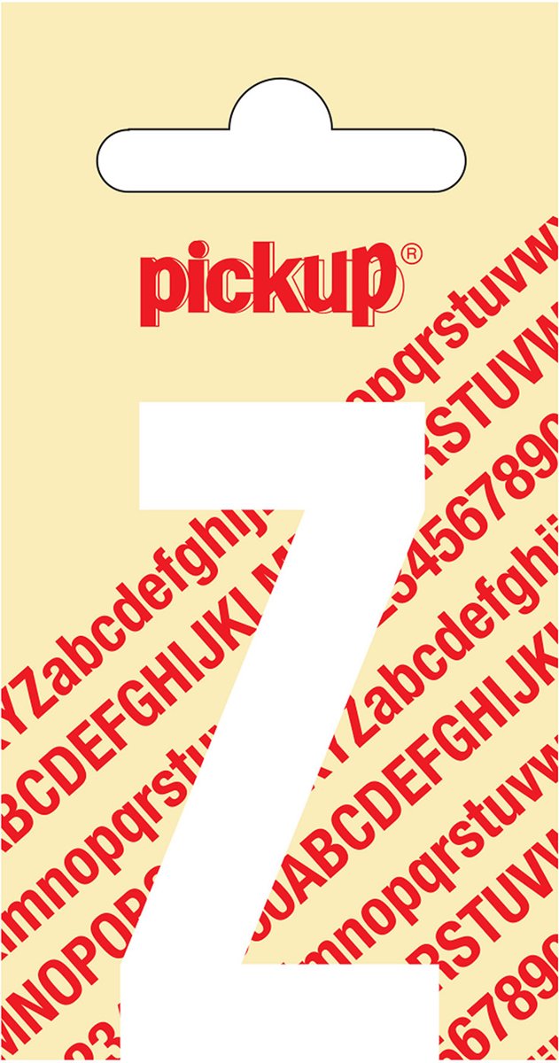 Pickup Plakletter Nobel Wit 150mm 