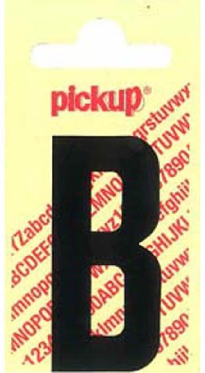 Pickup Plakletter Nobel Zwart 120mm 