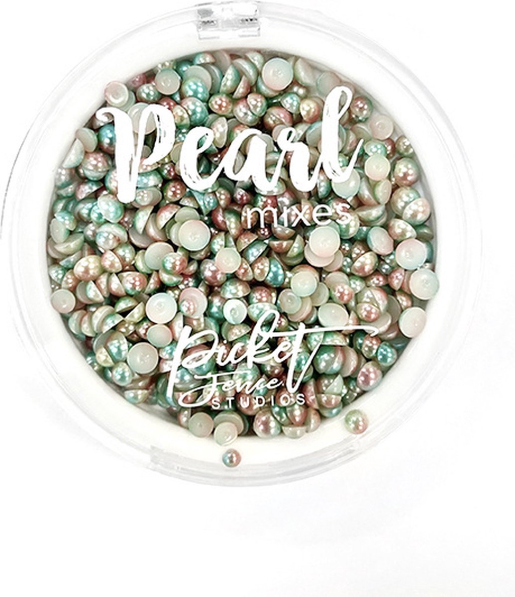 Gradient Flatback Pearls Grass Green & Soft Copper (PM-106)