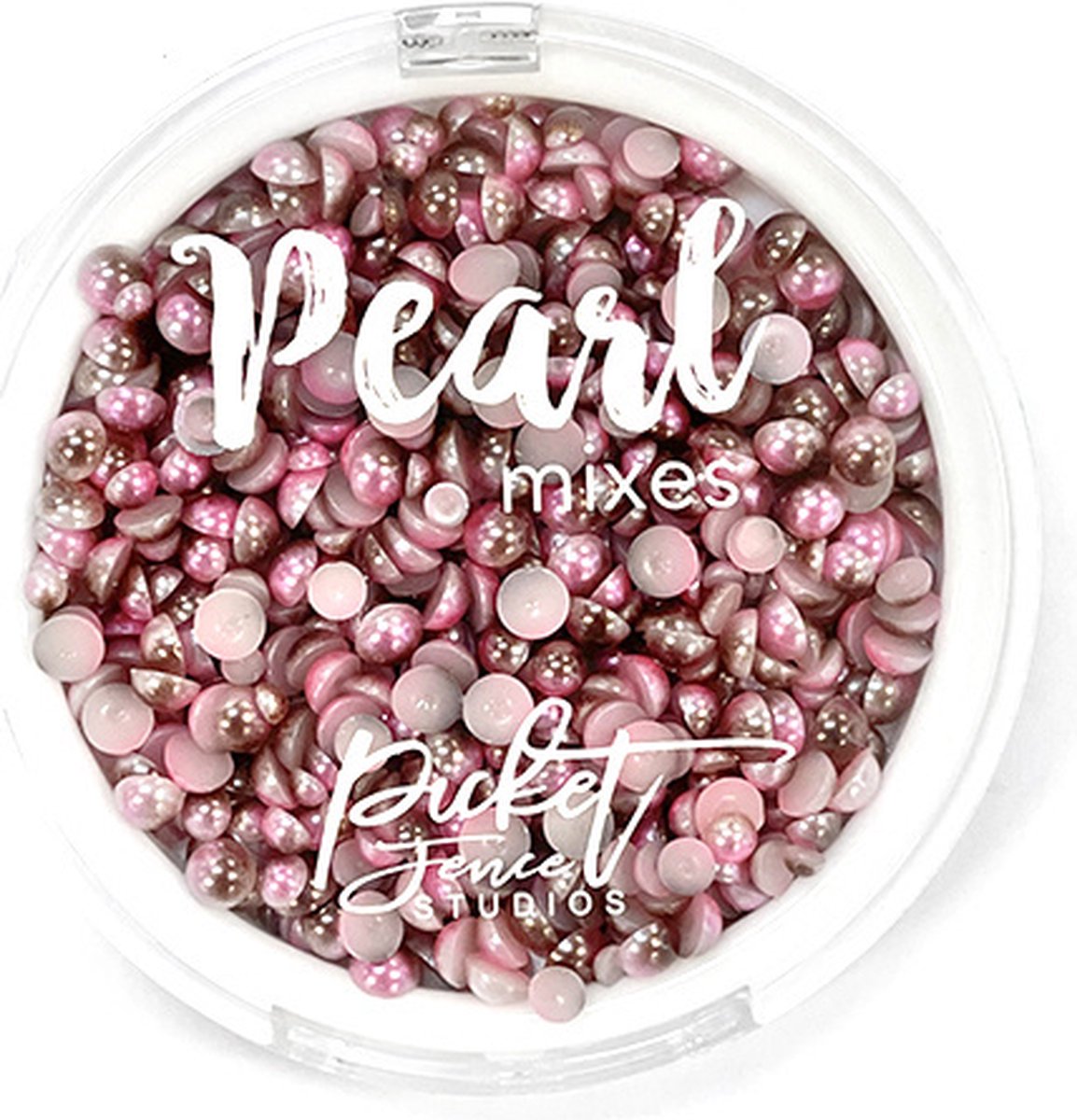 Gradient Flatback Pearls True Pink & Milk Chocolate Brown (PM-107)