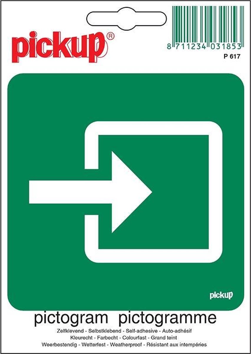 Pickup Pictogram 10x10 cm - Normale ingang