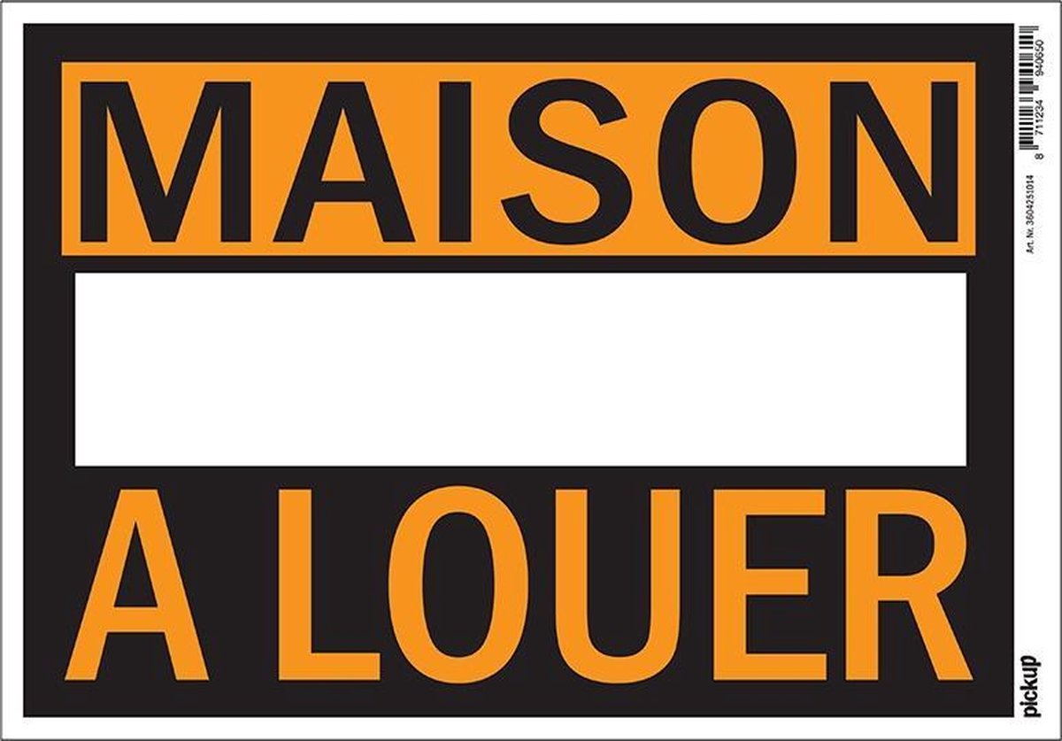 Pickup affiche plastique 23x33 cm - Maison A Louer