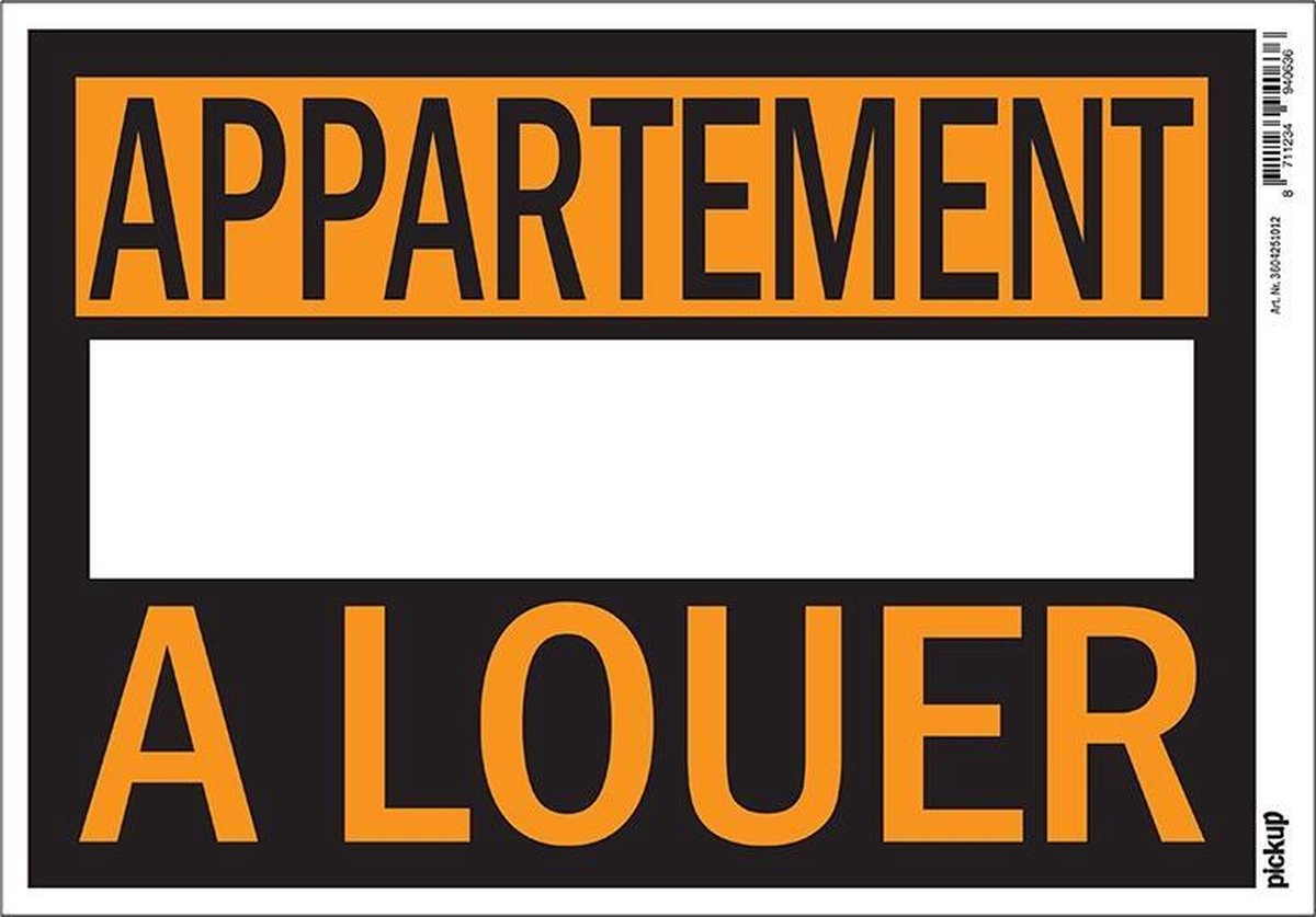 Pickup affiche plastique 23x33 cm - appartement A Louer