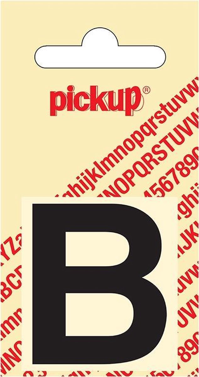 Pickup plakletter Helvetica 40 mm - zwart B