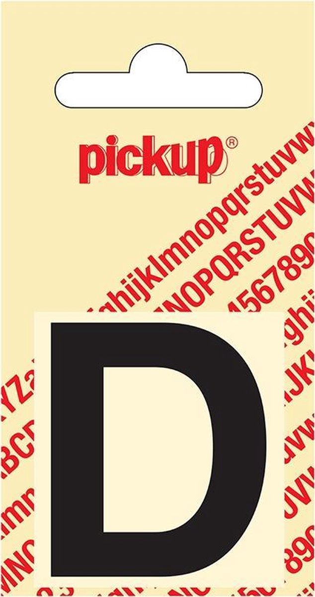 Pickup plakletter Helvetica 40 mm - zwart D