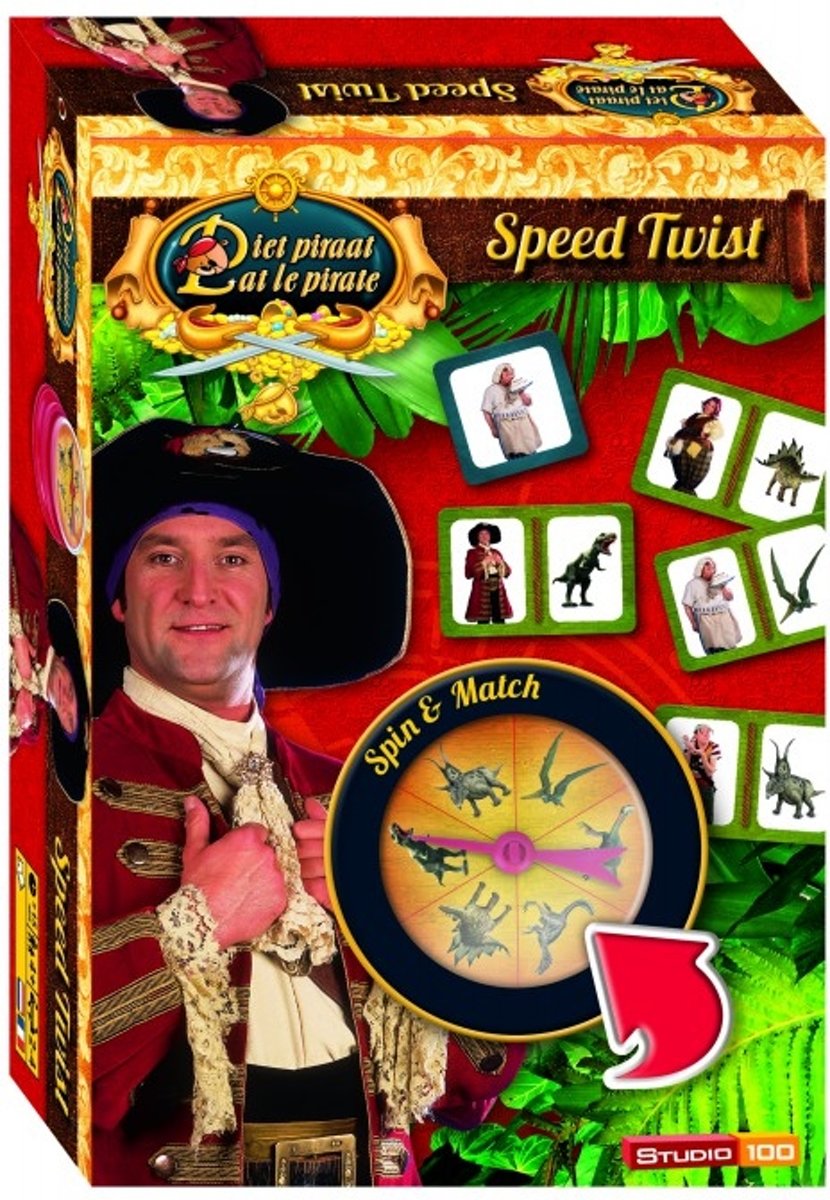 Piet Piraat Speed Twist Reisspel  - Kinderspel