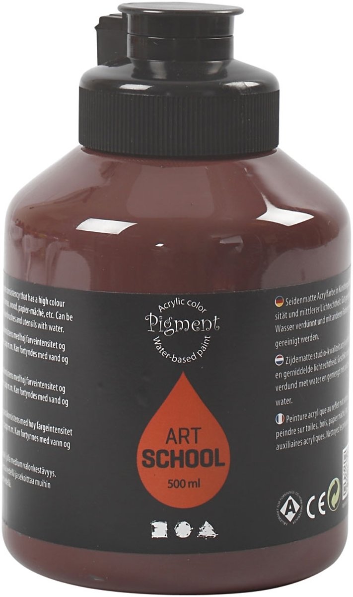 Pigment Art School, burnt umber, 500 ml