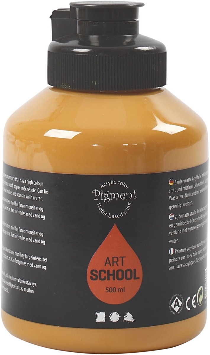 Pigment Art School, ochre, 500 ml