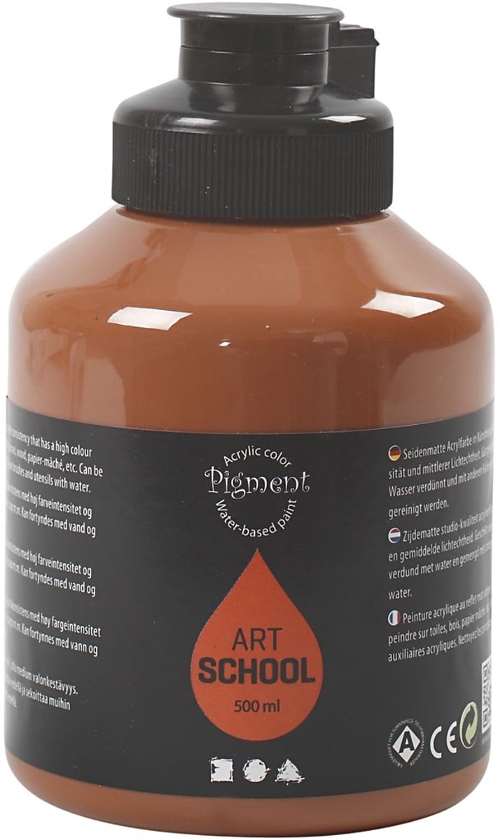 Pigment Art School, raw sienna, 500 ml