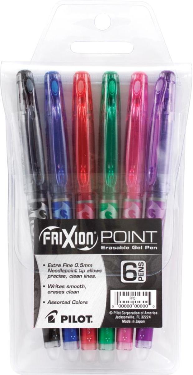 Pilot FriXion - Extra Fine Point Uitwisbare gelpennen - 6Stuks