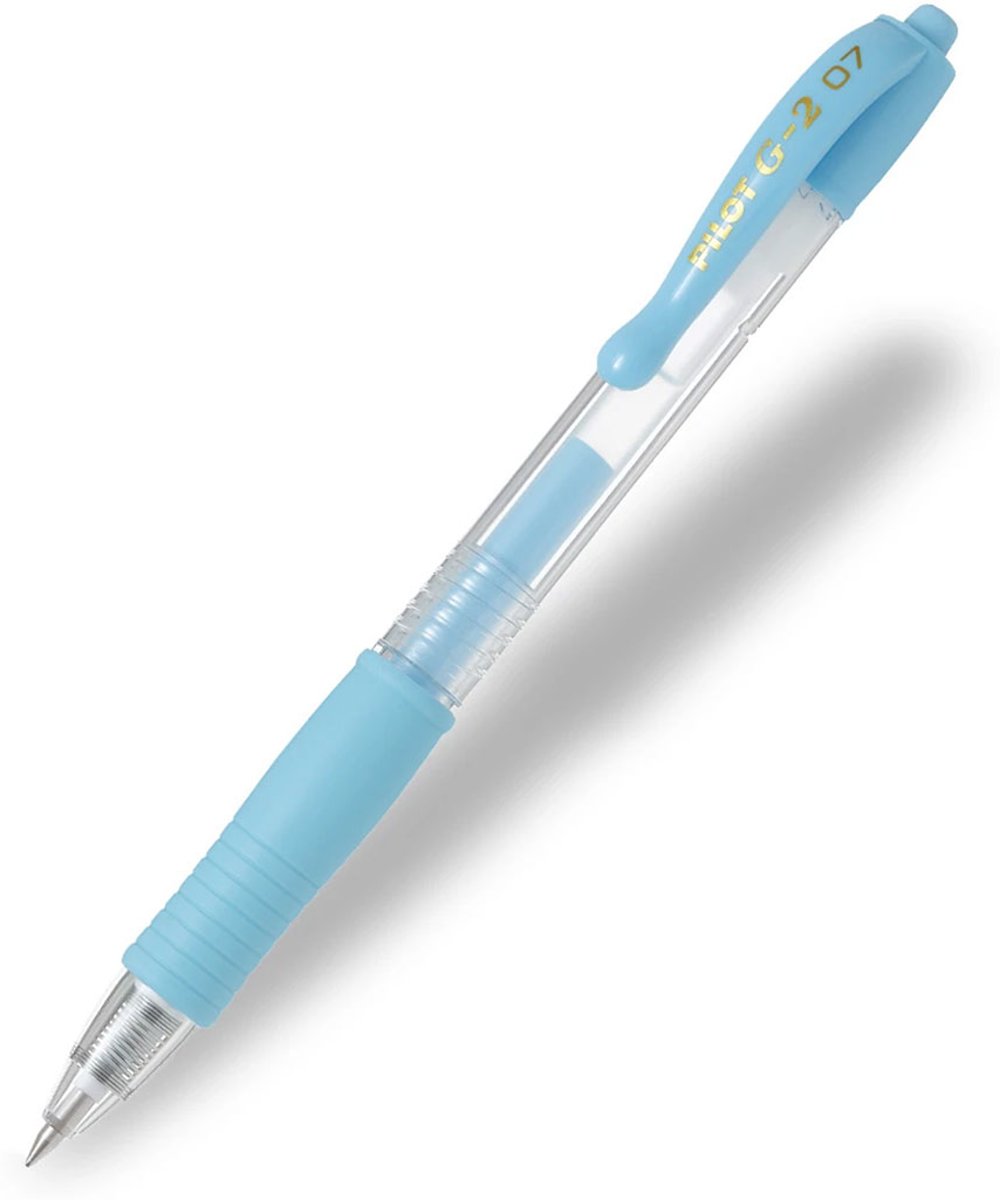 Pilot G-2 – Gel Ink Pastel Blauwe Rollerball pen – Medium Tip