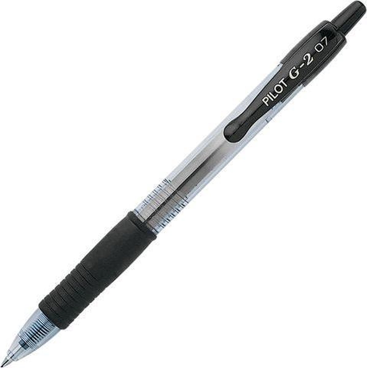 Pilot Gelpen G2-07 Grip, 0,4 mm, Zwart (pak 12 stuks)