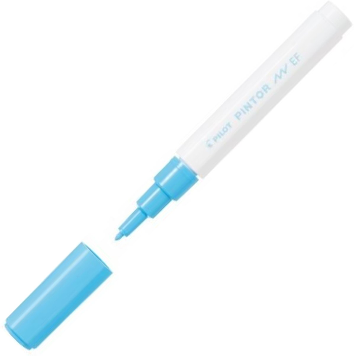 Pilot Pintor Pastel Blauwe Verfstift - Extra Fine marker met 0,7mm punt - Inkt op waterbasis - Dekt op elk oppervlak, zelfs de donkerste - Teken, kleur, versier, markeer, schrijf, kalligrafeer…