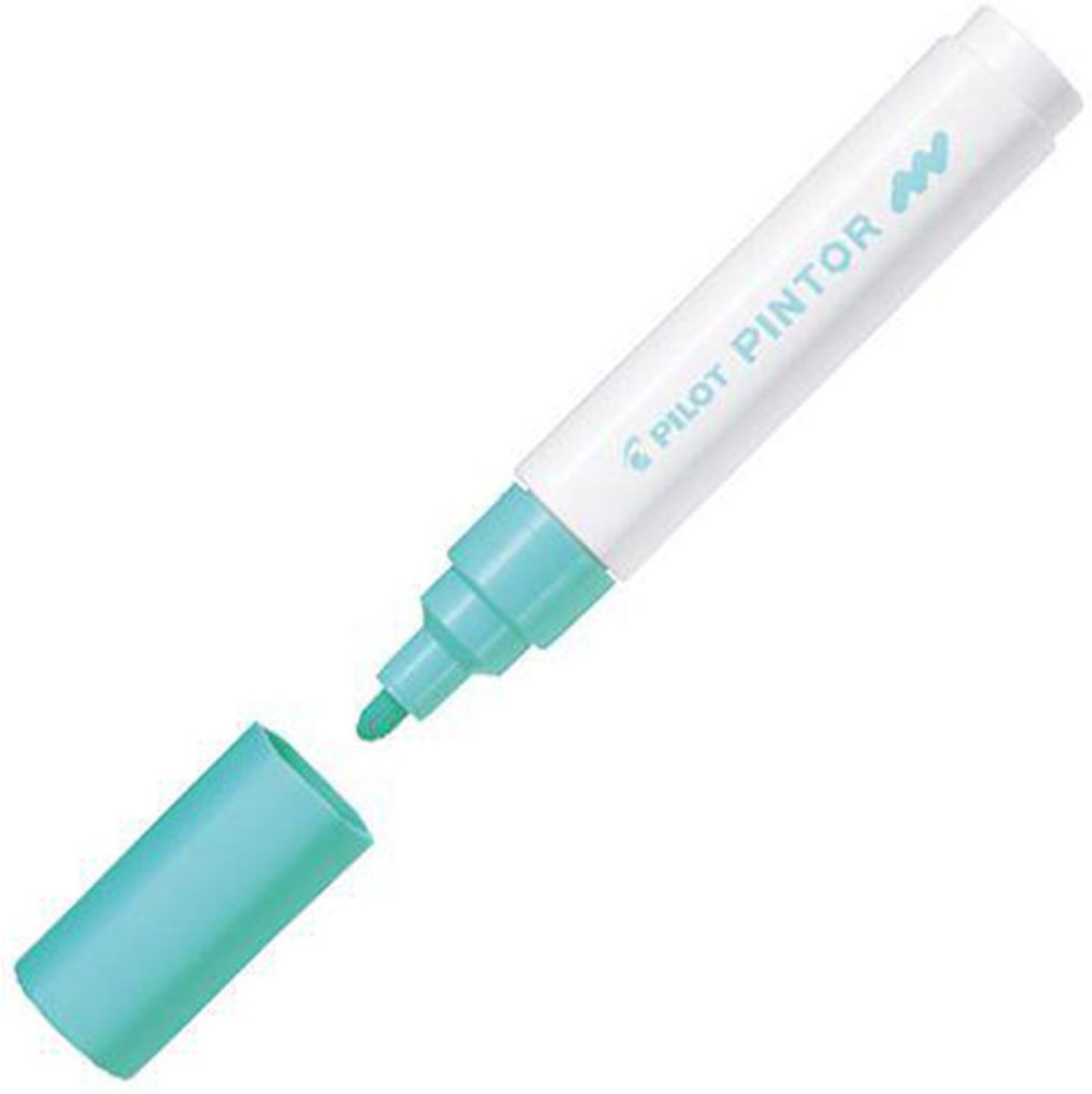 Pilot Pintor Pastel Groene Verfstift - Medium marker met 1,4mm schrijfbreedte - Inkt op waterbasis - Dekt op elk oppervlak, zelfs de donkerste - Teken, kleur, versier, markeer, schrijf, kalligrafeer…