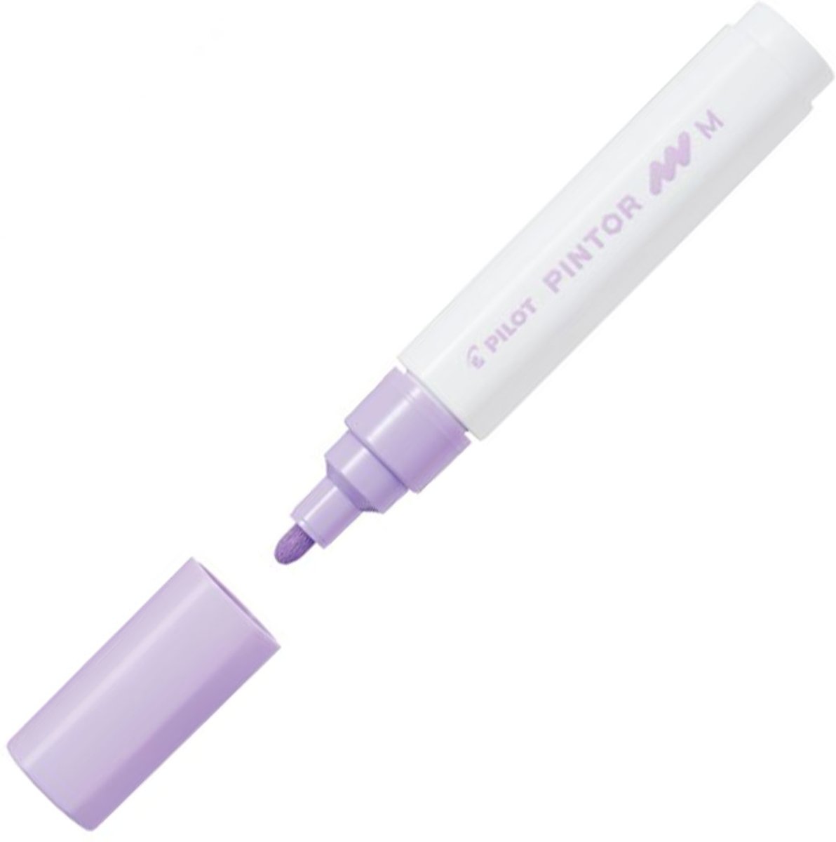 Pilot Pintor Pastel Paarse Verfstift - Medium marker met 4,5mm punt - Inkt op waterbasis - Dekt op elk oppervlak, zelfs de donkerste - Teken, kleur, versier, markeer, schrijf, kalligrafeer…