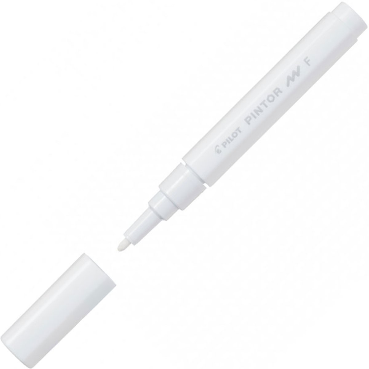 Pilot Pintor Witte Verfstift - Fine marker met 1,0mm schrijfbreedte - Inkt op waterbasis - Dekt op elk oppervlak, zelfs de donkerste - Teken, kleur, versier, markeer, schrijf, kalligrafeer…