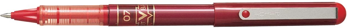 Pilot roller V-Ball V5 en V7 V7 schrijfbreedte 04 mm punt: 07 mm rood