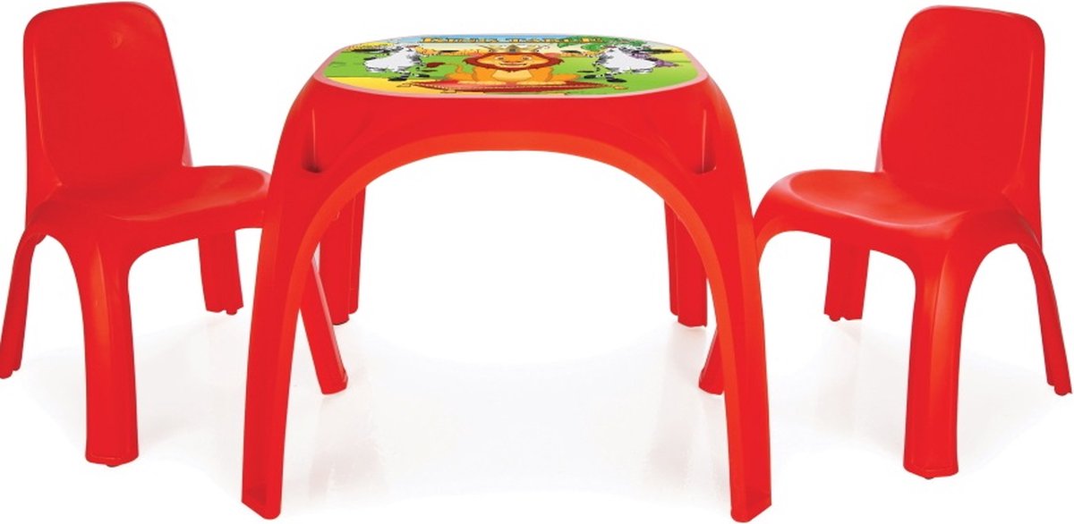 Pilsan King Rood Tafel met Stoeltjes 03 422