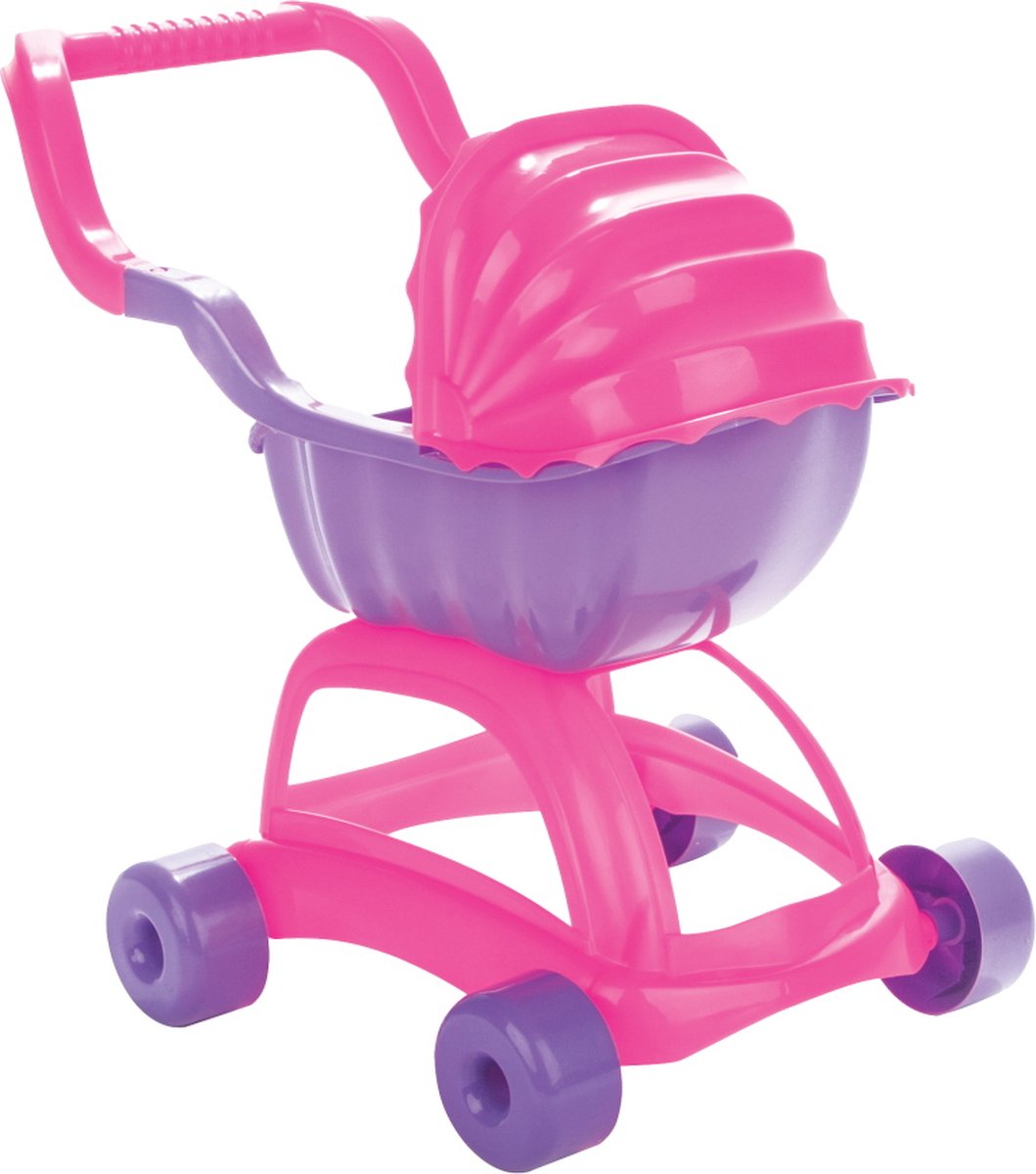 Pilsan Roze Speelgoed Kinderwagen 07 603