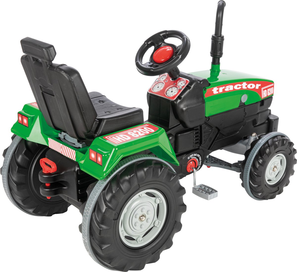 Pilsan Super Hd8200 - Traptractor Met Claxon - Groen