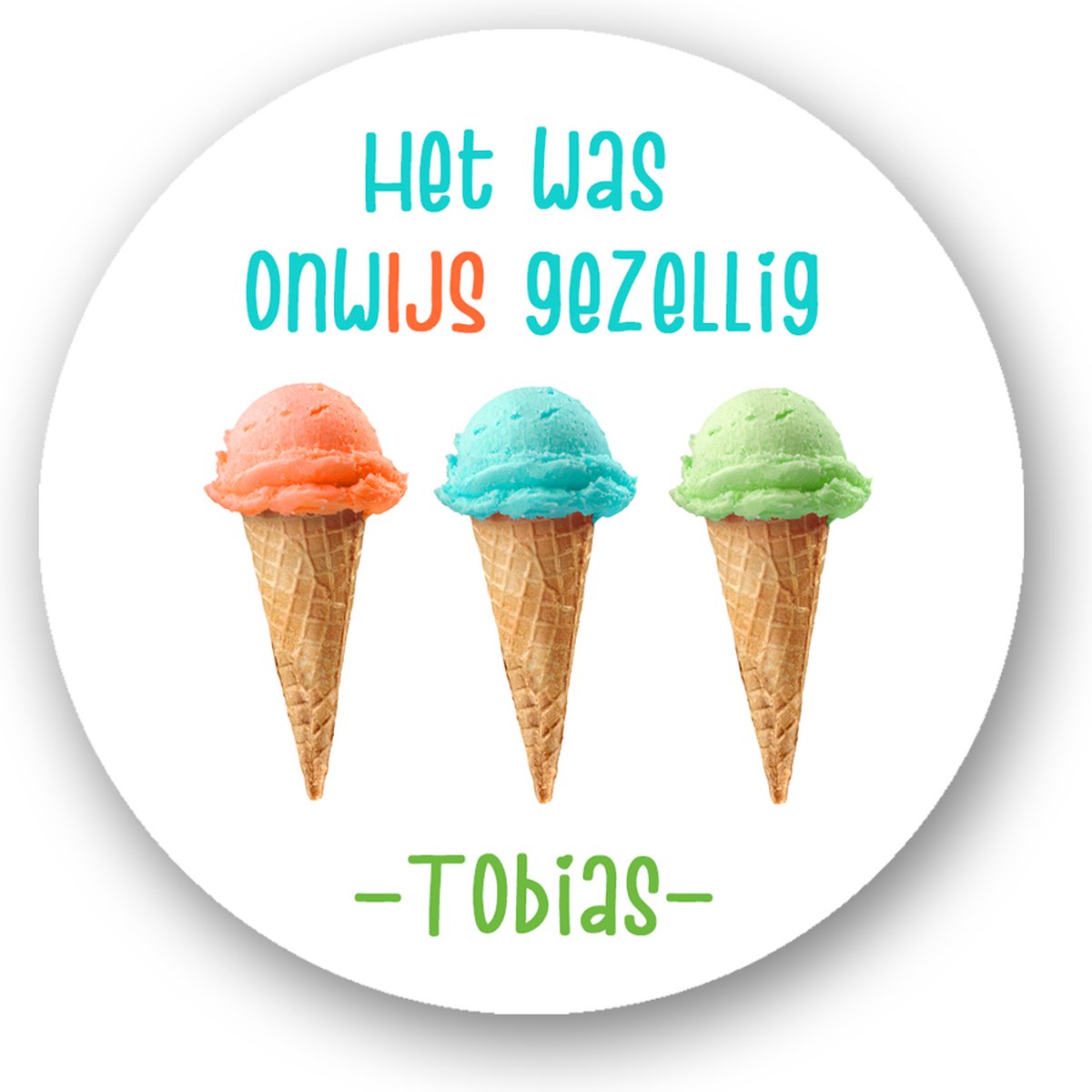 Traktatiestickers Afscheid Kleuterschool - OnwIJS - begin Basisschool -Sluitsticker - Kinder Traktatie - Traktatiestickers Pimp Studio