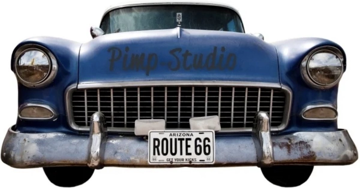 Strijkapplicatie Route 66